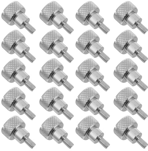 DOITOOL 20 Viti a Testa Zigrinata per Piedino Premistoffa 7 MM Viti di Fissaggio Manuali per Macchine da Cucire Domestiche Ricambi Resistenti per Quilting e Ricamo Sostituzione Rapida