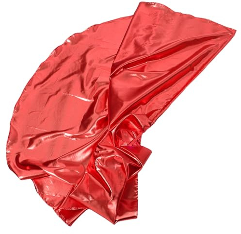 TOBBOMEY Bandera Semicircular de Adoración Roja Grande 190x140 Cm Asta Rígida para Danza y Eventos Deportivos, Banderas de Baile para Cultos y Decoraciones Exteriores