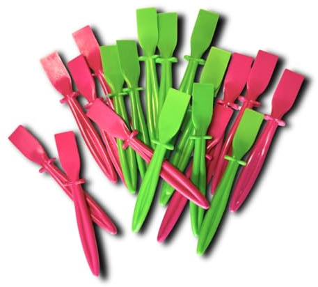 Proops 20 x Plastic PVA Glue Spreaders, 10x Green & 10x Pink. Craft, Adhesive, Paste, Spatula (S7628) Free UK Postage.