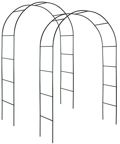 tectake 402660 2X Arceau à Rosiers Tuteur Colonne de Jardin Arche à Rosiers