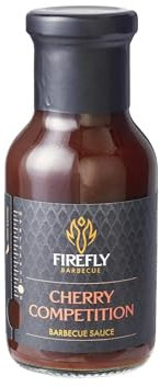 Firefly Barbecue Award-Winning Cherry BBQ Sauce with Sweet & Sour Blend - Barbecue Sauce for Ribs, Chicken & Pulled Pork - Rich Recipe with Natural Cherry Flavour - 250ml Bottle
