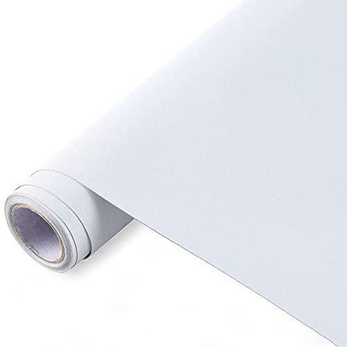 Blackout Window Films, White Sides 100% Light Blocking Window Cover for Bedroom Nursery Day Sleeping, Opaque Static Cling Privacy Film, Non Adhesive Thermal Insulated Window Treatment, 78.7x17.7