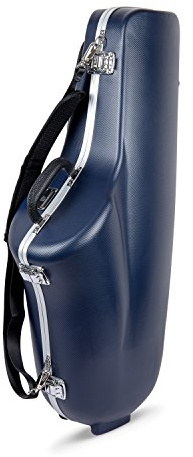 Crossrock ABS-Hartschalenkoffer für Tenorsaxophon mit Schultergurt, Blau (CRA862TSBL)