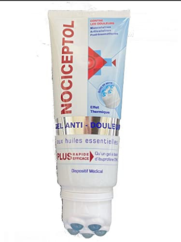 POLIDIS NOCICEPTOL GEL ANTI DOULEUR - Plus RAPIDE et Plus EFFICACE- Tube de 200ml avec Tête Massante