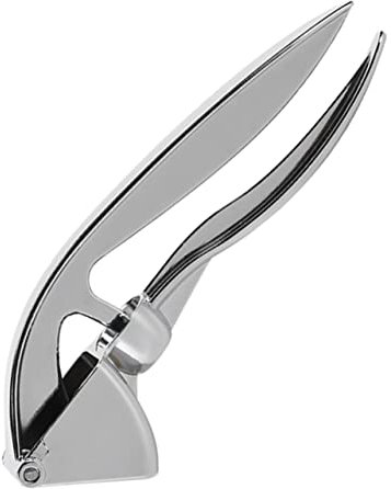 UPKOCH Presse Ail Acier Inoxydable 16Cm Presse-Ail Manuel Pour Maison Hacher L Ail Sans Pelure Facile À Nettoyer Et PuréE D Sans Fuite