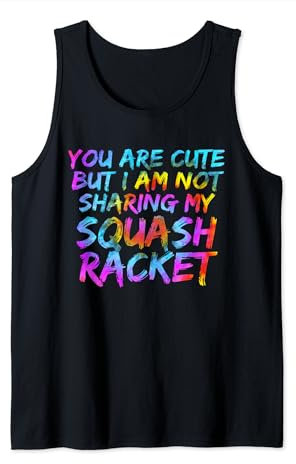 Squash Trainer Lustiger Squash Spruch Squash Spieler Tank Top