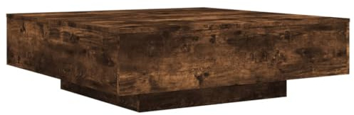 vidaXL Couchtisch Räuchereiche 100x100x31 cm Holzwerkstoff