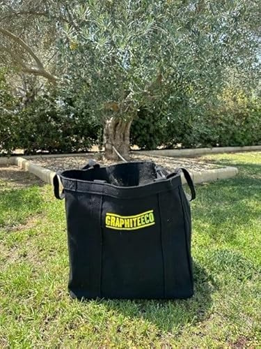 Graphite Super Sack - Bulk Waste Bags, Construction, Demolition, Garden and Landscaping clearance. Waste Management, Building Material Rubbish Clear. 100% Plastic-Free, Sustainable. (500x500x500)