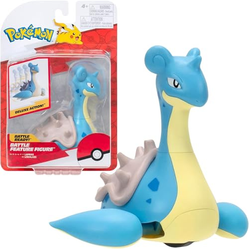 Pokémon PKW3416 - Figura de Battle Feature de Lapras, 11,5 cm