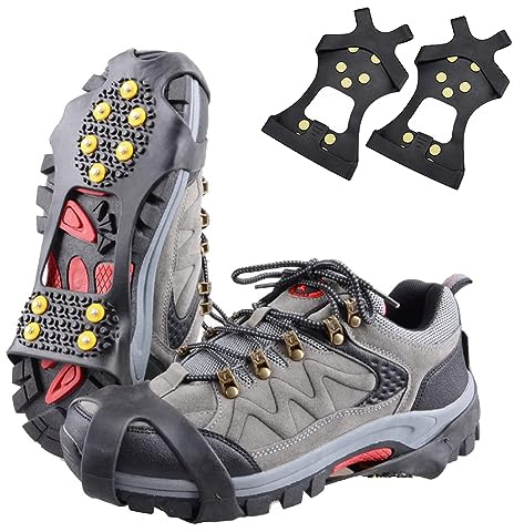 Spikes Für Schuhe, Schuhkrallen, Anti Rutsch Schuhspikes, Antirutsch Schuhspikes Schuhkrallen Steigeisen, Steigeisen Grödel Für Bergschuhe, Schuhspikes Ice Schuhkrallen Eisspikes Wandern, M