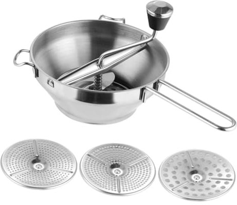 Garneck Kartoffelstampfer Aus Edelstahl Manueller Kartoffelpresse Gemüsestampfer Handgehaltener Kartoffelwolf Für Kartoffeln Süßkartoffeln Yamswurzeln Kürbisse