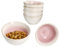 MamboCat 6er Set Reactive Glaze Paris Schale I 150 ml I Creme & Pink I Steingut-Schälchen für 6 Personen I kleine Bowl für Salat, Dessert, Dip, Snacks & Co.