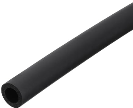 DMiotech Pipe Insulation Tube 16mm(5/8) ID x 5mm Thick 24 Foam Grip Pipes Wrap Closed Cell Foam Tubing Non-Slip for Utensil Tools Handle Support 0.61m, Black