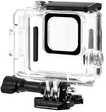 GO PRO Hero Wasserdichtes Gehäuse, PULUZ 60M Tauchkoffer, Schutzhülle mit Schnalle, Basishalterung und Schraube, Hero 4K, 2024 Version