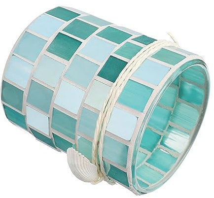 Vaguelly 1 Pezzo Portacandele in Conchiglia Piccolo Candelabri Tazza Bastoncini Di Candela Titolari Portacandele Per Mosaico Candele Profumate Portacandele Tealight Bicchiere