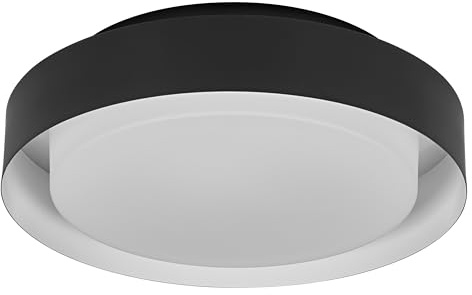Osram ORBIS MADRID Deckenleuchte 290mm, schwarz, E27 | Orbis Madrid, Indoor Wall Lighting, Schwarz/Weiß, 290 mm dia, 1-Pack