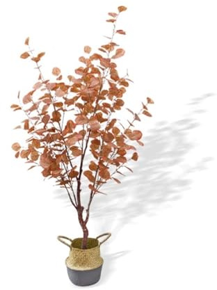 OXOAMP árbol Falso Planta Grande de árboles Artificiales de eucalipto en Maceta, Plantas Artificiales for el hogar, Oficina, jardín, decoración Interior y Exterior Decoración del hogar