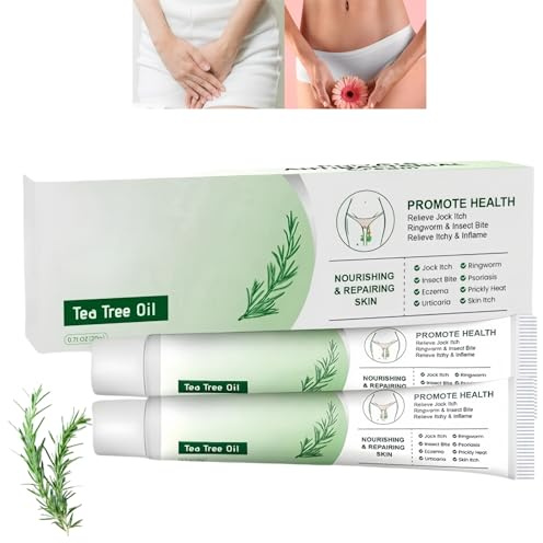 2PCS Anti Itching Cream,Private Parts Cream,Anti Fungal Skin Cream,Effective Itch Relief Cre/am,External Cre/am for Men and Women,Soothing,with Tea Tree Oil,for All Skin Types,Relieve Itching and Odor