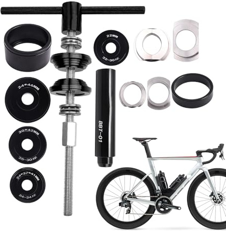 Kit de prensa de rodamientos, herramienta de prensa de rodamientos, piezas de bicicletas para principiantes, profesionales, usuarios domésticos, usuarios de negocios
