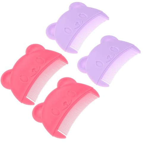 MOLUCKFU 4pcs Comb Hair Combs Cute Boy Girl Hair Care Tool for Sensitive Scalp for Newborn Bath
