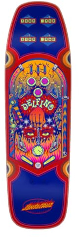 SANTA CRUZ Delfino Pinball Pro Skateboard-Decks, 23,2 x 80 cm