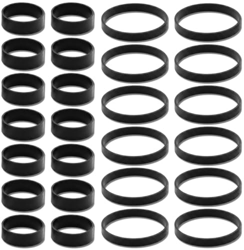 100 Pack Large Elastic Bands, Black Stretchy Loops Thick Elastic Band | zhuyva Stationery Stretchable Bands for School Office Document Organization