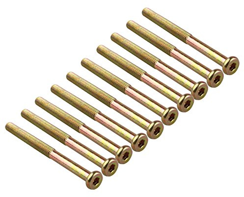 HALJIA 10 Stück M8 x 100 mm Möbelschraube Kinderbettschraube Schraube SW4
