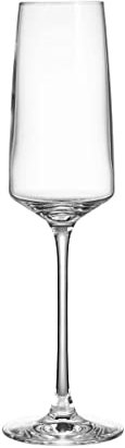 BUTLERS Sektglas 250ml - WINE & DINE - Sektkelche, Sektflöte aus Kristallglas | spülmaschinenfeste Gläser für Prosecco, Champagner | Ideal für Weihnachten, Silvester, Partys