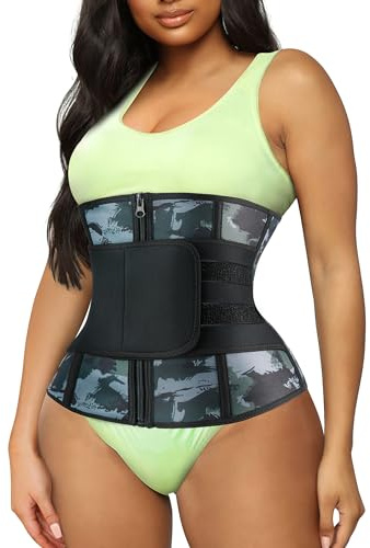 TrainingGirl Ceinture de maintien de taille pour femme, corset minceur, contrôle du ventre, ceinture de sudation pour le sport, gaine amincissante, gaine perte de poids, camouflage, XX-Large