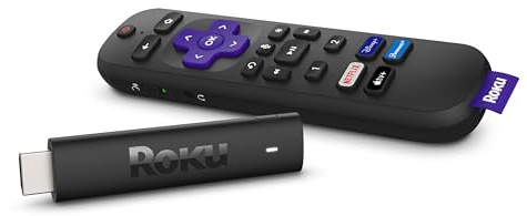 Roku Streaming Stick 4K+ (2021) Dispositivo de transmisión 4K/HDR/Dolby Vision con Roku Voice Remote Pro, Negro