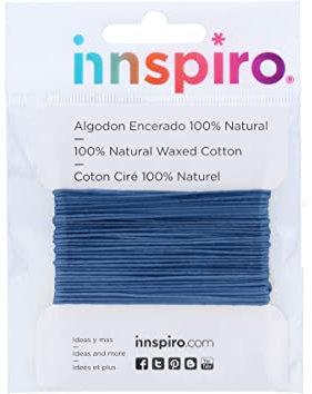 INNSPIRO Cordoncino cotone cerato fine blu reale 1,5 mm. 5 m.