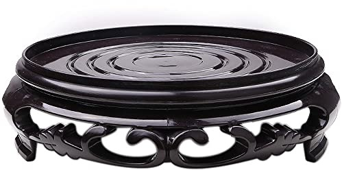 Platillos de plástico para macetas, jarrones antiguos, bandeja base para macetas, pedestal para plantas de interior/exterior (QD-18)