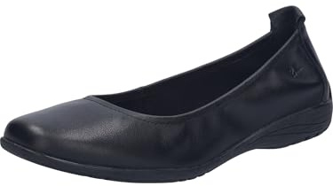 Josef Seibel Damen Klassische Ballerinas Fenja 01,Weite G (Normal),Ballerina-Schuhe,Ballett-Schuhe,Ballet-Flats,Black-Black / 133-105,41 EU