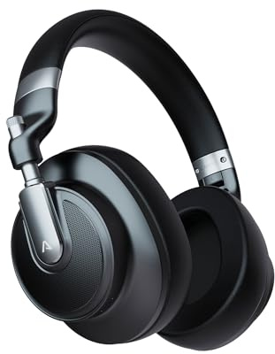 LAMAX HighComfort ANC Kabelloser Kopfhörer mit aktiver Geräuschunterdrückung (ANC), Spitzenklang mit aptX HD, 50 Stunden Batterielaufzeit, 28-30 dB Umgebungsgeräuschunterdrückung, Reiseetui