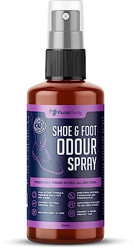 Shoe & Foot Odour Spray 200ml - Dual-Action Odour Eliminator for Fresh Feet & Shoes | Natural Essential Oils, Long-Lasting Protection, Non-Irritating Formula | Easy Spray Application