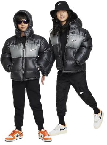 Nike FD2846-010 K NSW TF RPL HIGH SYNFL HD JKT Jacket Unisex BLACK/SMOKE GREY/WHITE Größe S