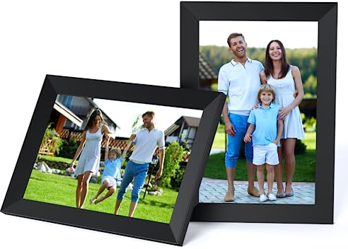 APOFIAL Cornice fotografica digitale WiFi da 10,1 pollici, 16 GB di archiviazione, 1280 * 800 HD IPS Touch Screen Smart Cloud Frame, rotazione automatica, condividi foto e video istantaneamente