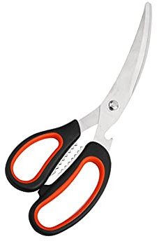 OURVER Ciseaux de Cuisine, Cisailles de volaille en acier inoxydable robuste pour os, poulet, viande, poisson, fruits de mer, légumes.premium une pièce cisailles de cuisine.