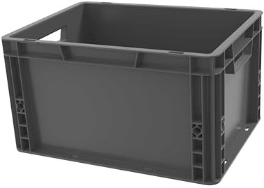 Solent Plastics 25 Litre Recycled Euro Plastic Stacking Container