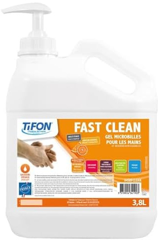 Gel microbilles Fast Clean pour les mains - bidon de 3.8L avec pompe