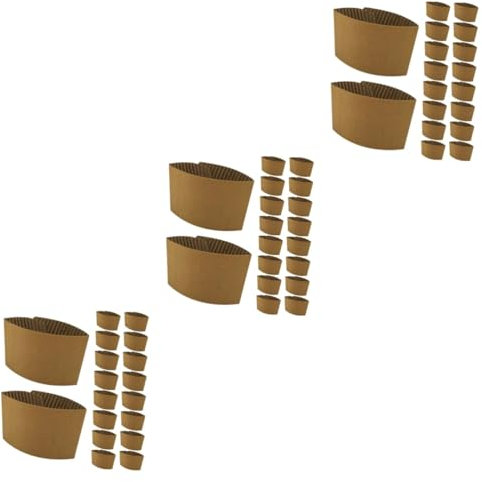 Beaupretty 75 Stück Pappbecherhülle Schützende Tassenhülle Wärmeisolierte Tassenhülle Austauschbare Kaffeehülle Wärmeisolierte Flaschenhülle Kaffeehülsen Tassenpapierhülle Heimbedarf