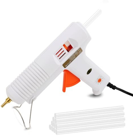 Electric Hot Glue Gun,120w Melt Gun with 10pcs 11mm Glue Sticks for Christmas DIY Crafting Art, Sealing, Home Repairs, Cards, and Glass