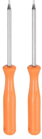 QUARKZMAN 2pz Cacciaviti Torx T6 4 Acciaio Carbonio Non Magnetica Giallo | Cacciavite Precisione Testa 6 Punte, per Riparazione Elettrodomestici, Manico Antiscivolo, Sicurezza Stella