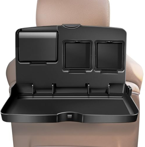 kinrguiyuez Car Table | Portable Eating Tray Backseat Table,Adjustable Passenger Seat Tray, Adjustable Car Backseat Trays Desk, Cars Computer Desk For Rear Passenger