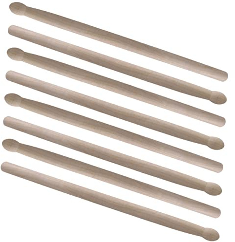 CIMAXIC 4paare Holztrommelstöcke Für Kleine Trommeln Mit Ergonomischem Griff Strapazierfähig Und Langlebig Geeignet Für Verschiedene Musikstile Und Instrumente