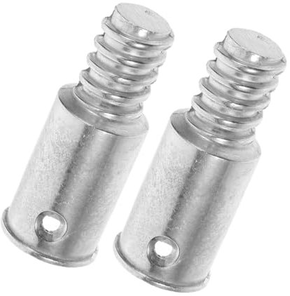 Vaguelly 2pcs American Threaded Connector Replacement Broom Handle Adapter Tips 20.4mm Aluminum Alloy Threaded End for Metal Mop Extension Poles Suitable for Cleaning Tools