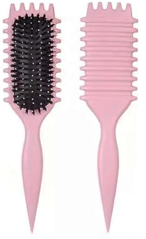 Curl Defining Brush，Newest Boar Bristle Styling Brush for Curly Hair,Detangle, and Enhance Curls for Both Women and Men, Minimizing Pulling (#2, 135g)