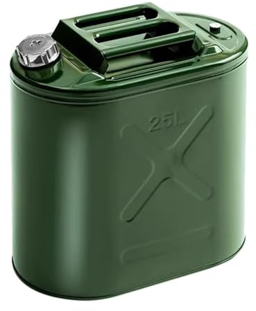 Bidón de Gasolina for Motocicleta con Pico, Equipo for Automóviles, Camiones y Motocicletas, Contenedor de Gasolina Resistente con Asa, Fácil de Transportar(25L)