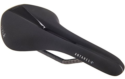 Fizik Antares R1 Open Road Bike Saddle with Carbon Reinforced Shell and Carbon Braided Rails, Comfortable and Lightweight 185g, Size Regular 276x141mm, Black