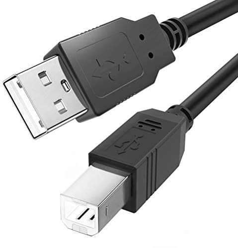 USB B MIDI-Kabel für Instrumente 4,5 m, USB A zu USB B-Kabel Kompatibel mit Klavier, Midi-Controller, Midi-Tastatur, Audio-Interface-Aufnahme, USB-Mikrofon und mehr
